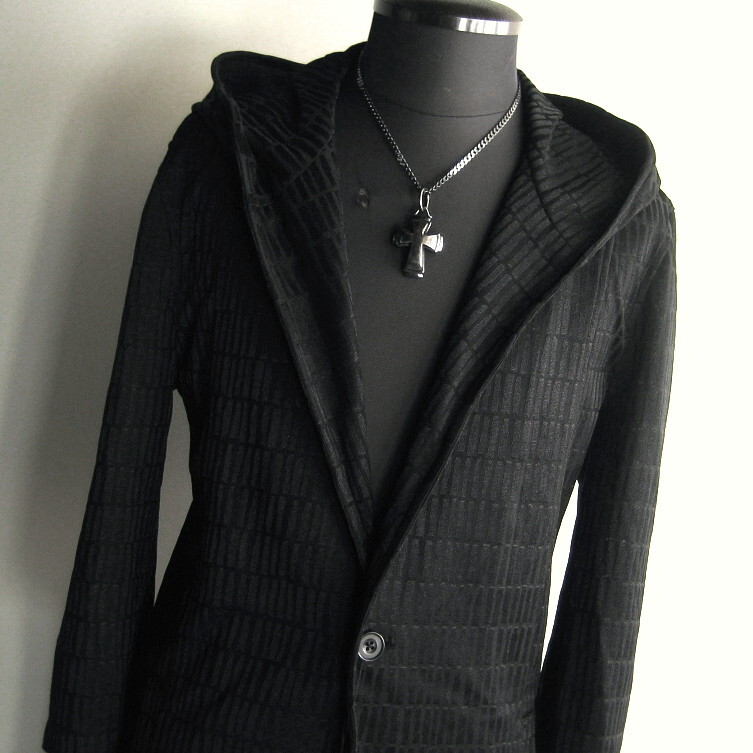 2.8万 新品 L トルネードマート ジオメトリックブライトJQロングフーディ ブラック サンプル 415拍卖