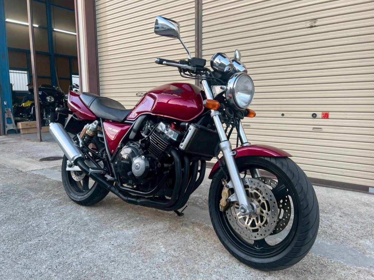 大阪堺発 ホンダ CB400SF バージョンS NC31 ワインレッド 純正 マフラー シート スーフォア Ver.S スーパーフォア 中古車 HONDA拍卖