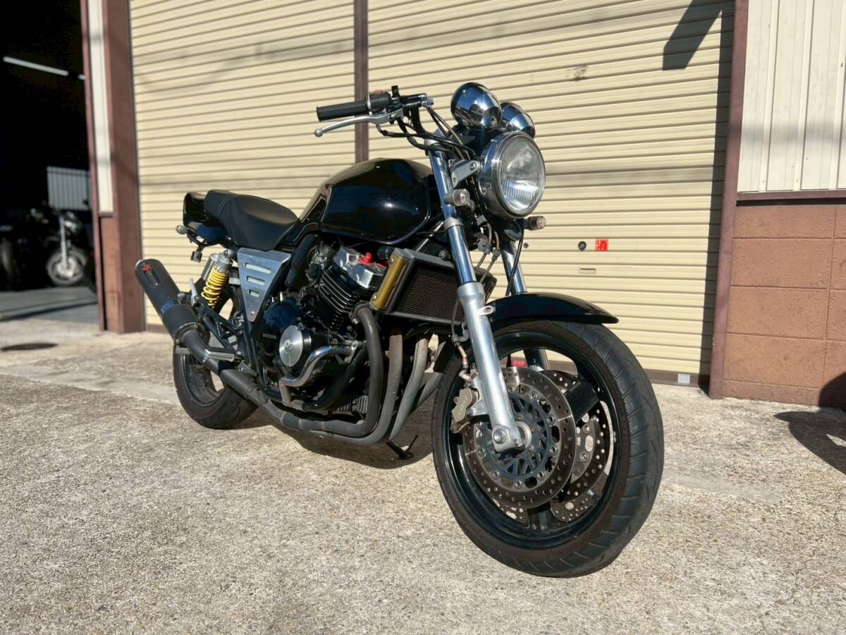大阪堺発 ホンダ CB400SF NC31 バージョンS 黒 社外 マフラー RS ハンドル コンドル アルミサイドカバー ヨーロピアンウィンカー Ver.S拍卖