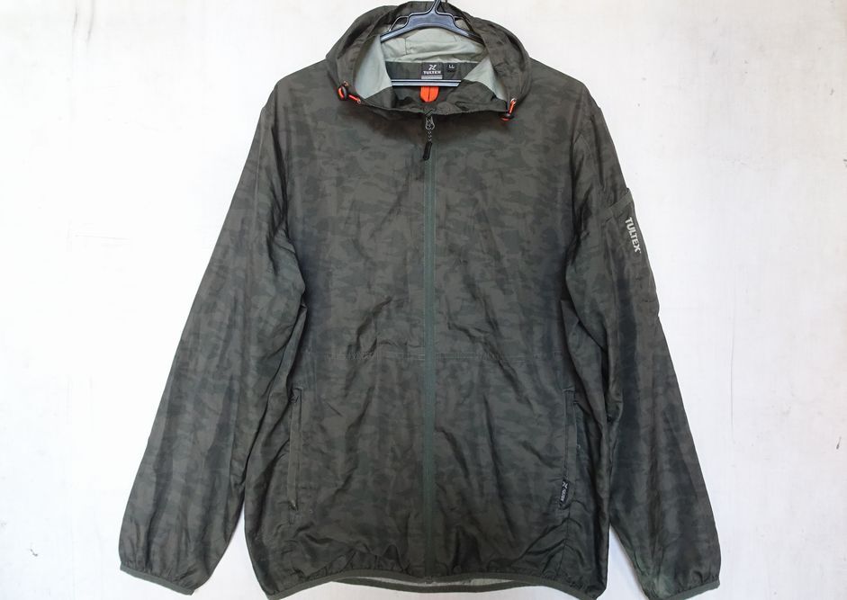 TULTEX/タルテックス/LX57150/ジャンパー/ナイロン系ポリエステル素材/カモフラ柄/迷彩柄/前ジップアップ/カーキ/LLサイズ(9/9R7)拍卖