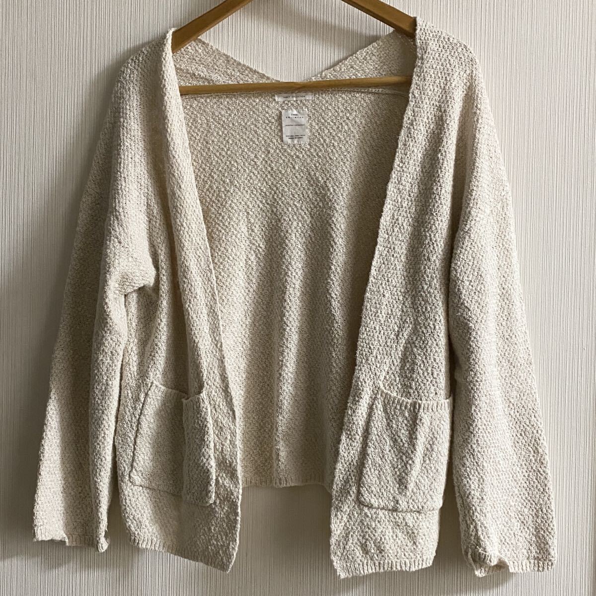 ZARA ザラ ざっくりコットンニットカーディガン サイズ164 13〜14歳 春秋拍卖