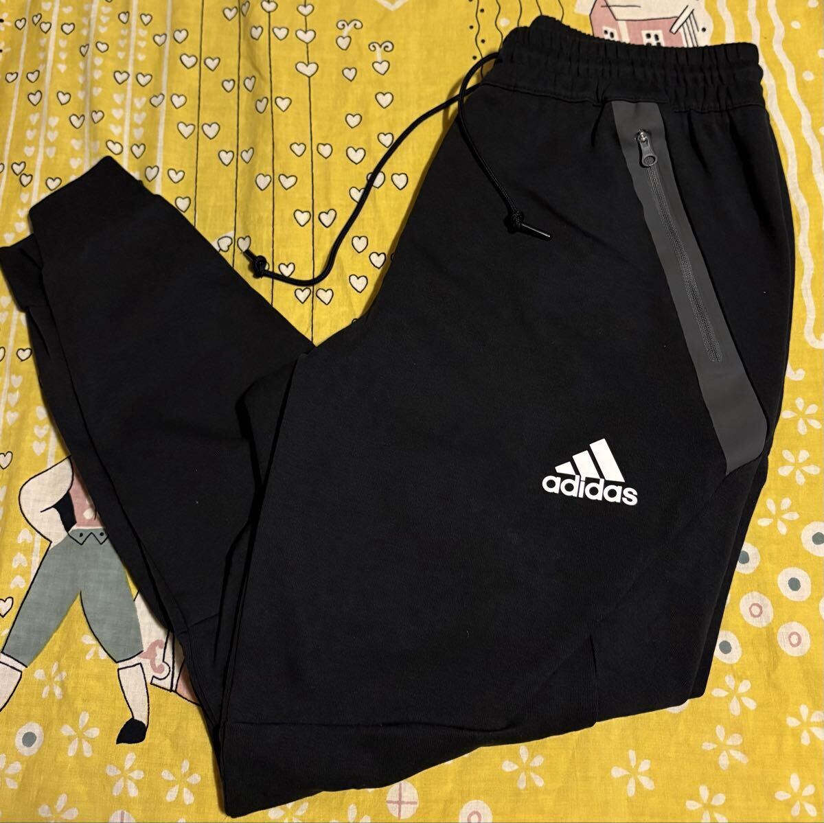 ◆未使用品◆ adidas アディダス クロップドスウェットジョガーパンツ ブラック L メンズ◆ ジャージ トラックパンツ スポーツウェア◆拍卖