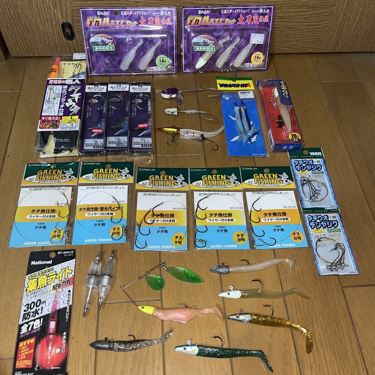 タチウオ仕掛け タチウオテンヤ ルアー ワーム 集魚灯拍卖