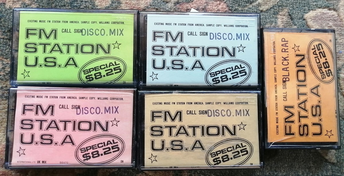 カセットテープ 5巻★ FM STATION U.S.A. ★ DISCO MIX / BLACK RAP MIX TAPE拍卖