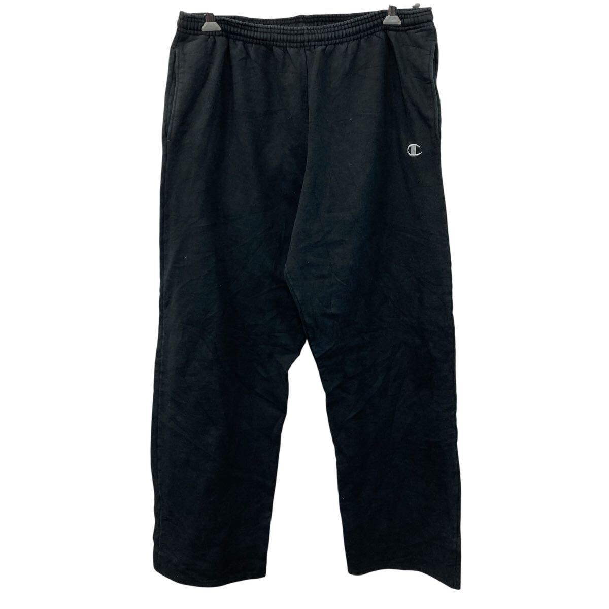 Champion スウェットパンツ XL ブラック チャンピオン ウエストゴム 裏起毛 ビッグサイズ ボトムス 古着卸 アメリカ仕入 2509-472拍卖