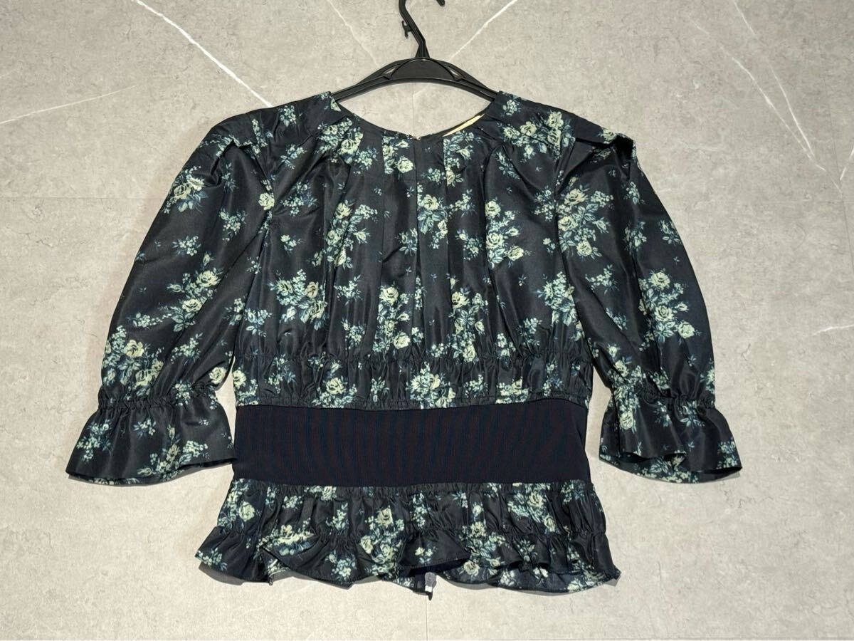 ★BROCK COLLECTION ブロックコレクション シルクブラウス ペプラム 可愛い DRAWER 美品★拍卖