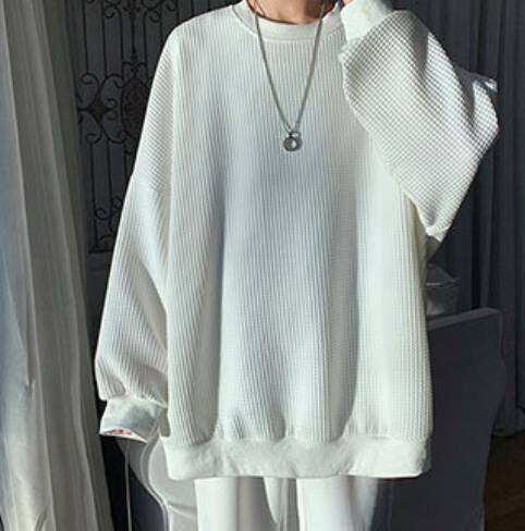 メンズ 長袖 トレーナー 秋 コーデ 程よい厚み ゆったり拍卖