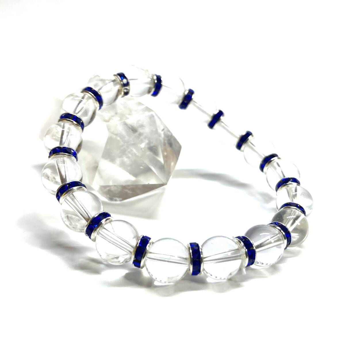 水晶 パワーストーン ブレスレット 天然石ブレス 8mm (D.ブルー)/開運 浄化 効果 4月 誕生石 クリスタル レディース 通販 拍卖