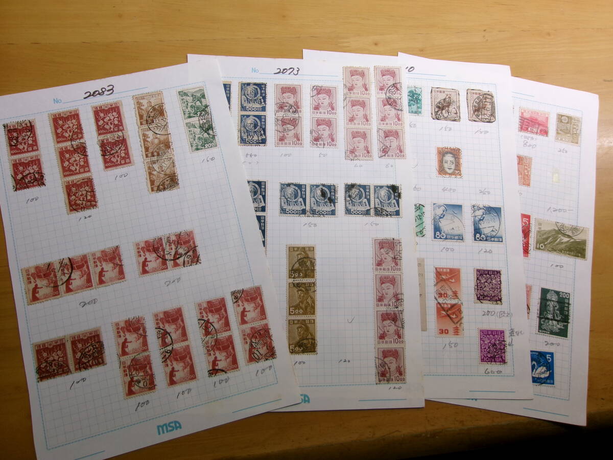 (R138)貼り込み帳4リーフ 産業、動植物等拍卖