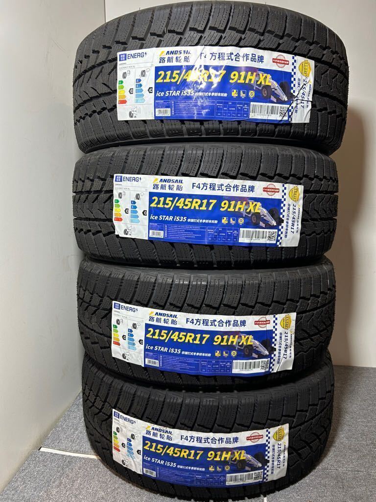送料込み 2021年未使用 4本セット 215/45R17 91H XL スタッドレス 215/45/17 215 45 17(WLS001)プリウス BRZ 86 ポロ カローラ拍卖