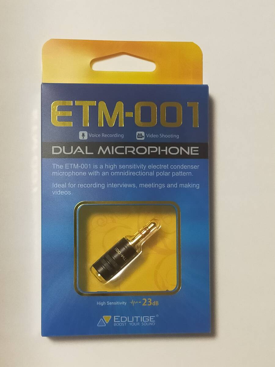 Edutige マイク デュアルマイクロフォン ETM-001 コンデンサーマイク拍卖