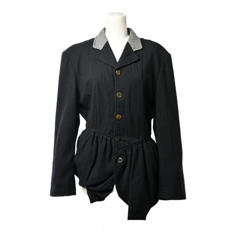 美品 COMME des GARCONS 1980's アーカイブ ラペル切替 ジャケット S ブラック コムデギャルソン KL4BHAPA89拍卖
