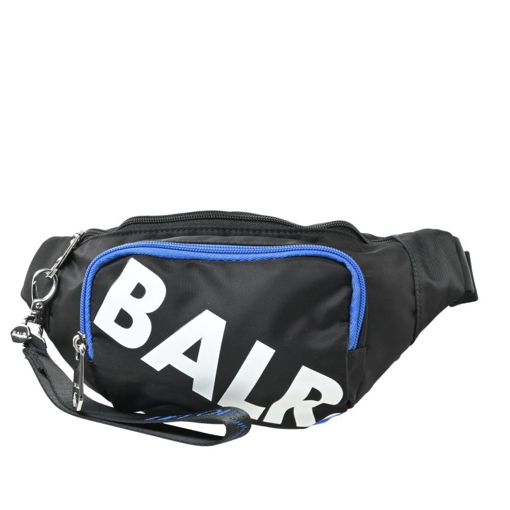 美品 BALR. ロゴプリント ナイロン ボディ バッグ - ブラック ボーラー KL4BHA2L80拍卖