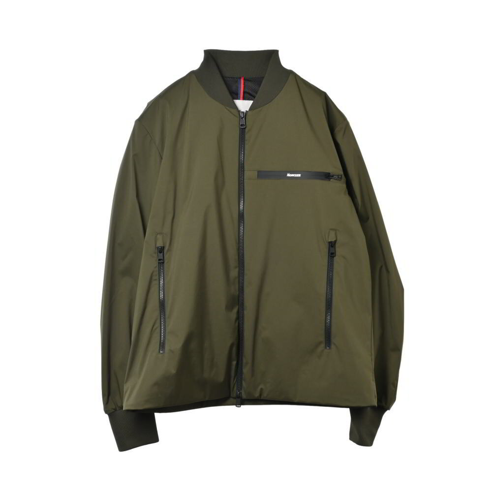 美品 MONCLER LEOS ナイロン ボンバー ジャケット 3 カーキ モンクレール KL4BHAHK81拍卖