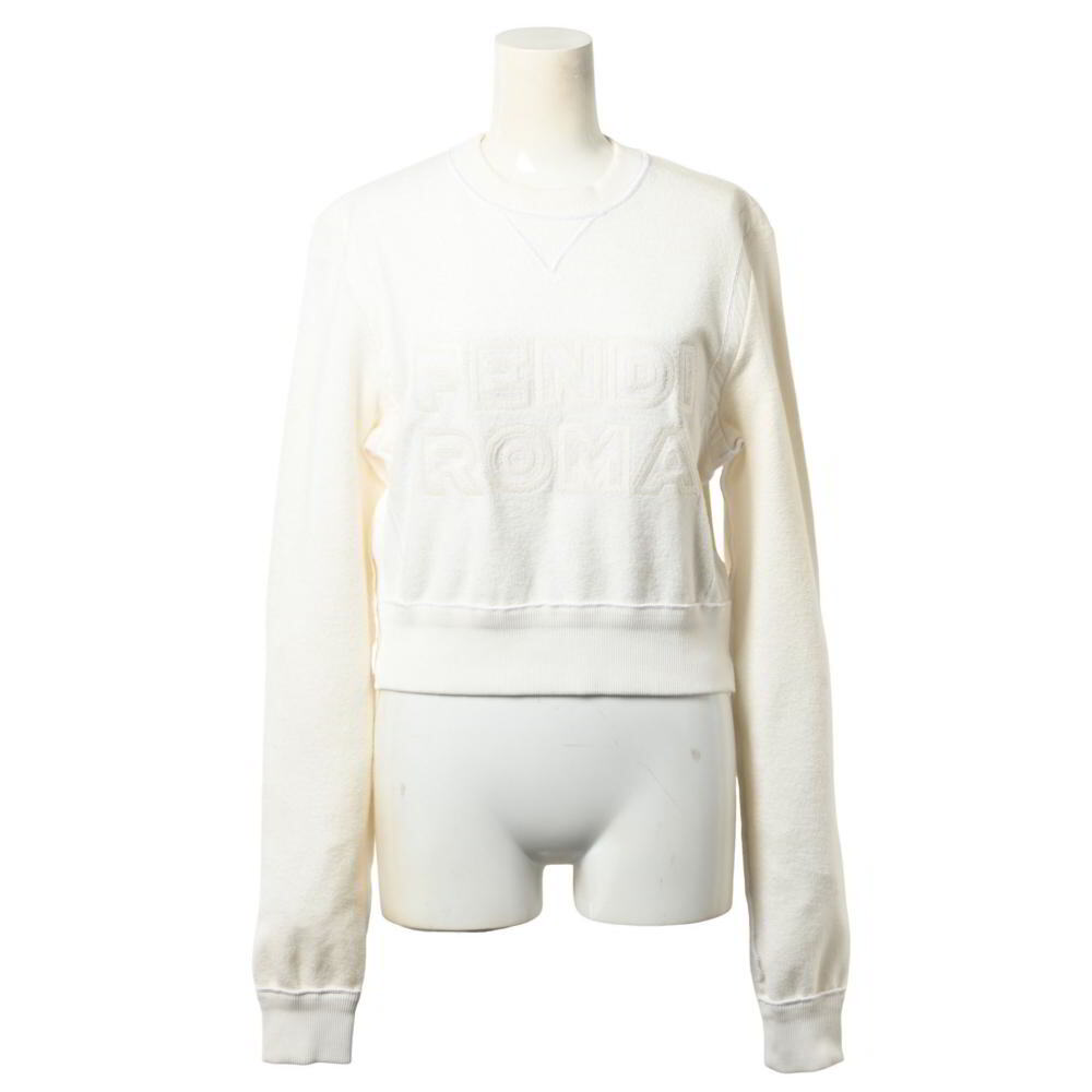 FENDI × MARC JACOBS FS7948 ロゴ サイドジップ トップス XS ホワイト フェンディ KL4BALKS97拍卖