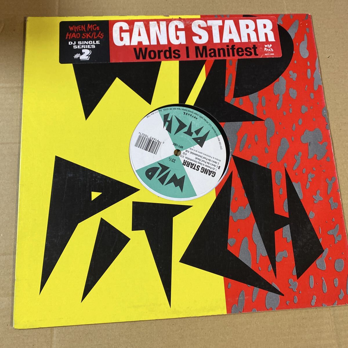 【同梱可】■ GANG STARR ■WORDS I MANIFEST(12インチ)★70904★WPT-1002拍卖