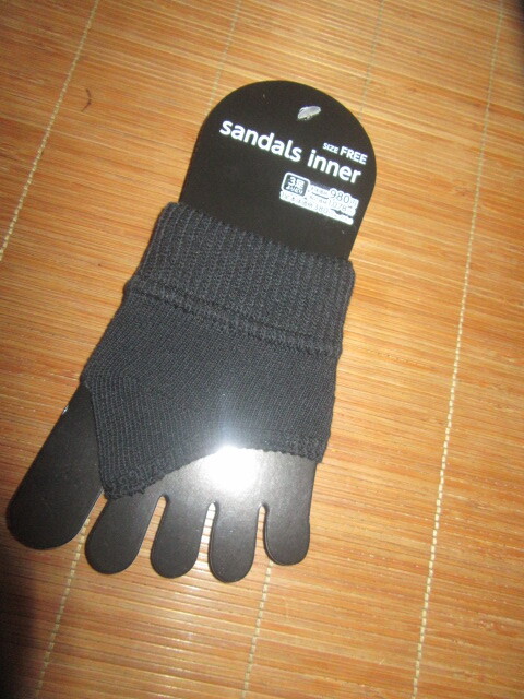 新品サンダルインナー靴下つま先のあたりのみソックスサイズフリー418円を即決激安130円拍卖