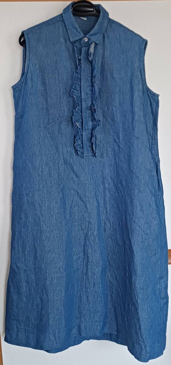 新品同様 45R 45rpm フォーティファイブアール フリル ノースリーブ ワンピース拍卖