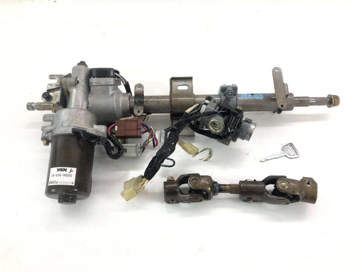 _b194103 ホンダ トゥデイ ハミングX JW3 ステアリングシャフト キーシリンダー パワステモーター 鍵 5320A-SD5-G0 JA2 JA3 JW2 JW4拍卖