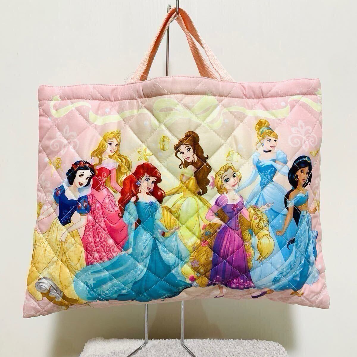 新品 sale 定価1,980 ディズニー プリンセスキルトレッスンバッグ入園 入学 新学期拍卖