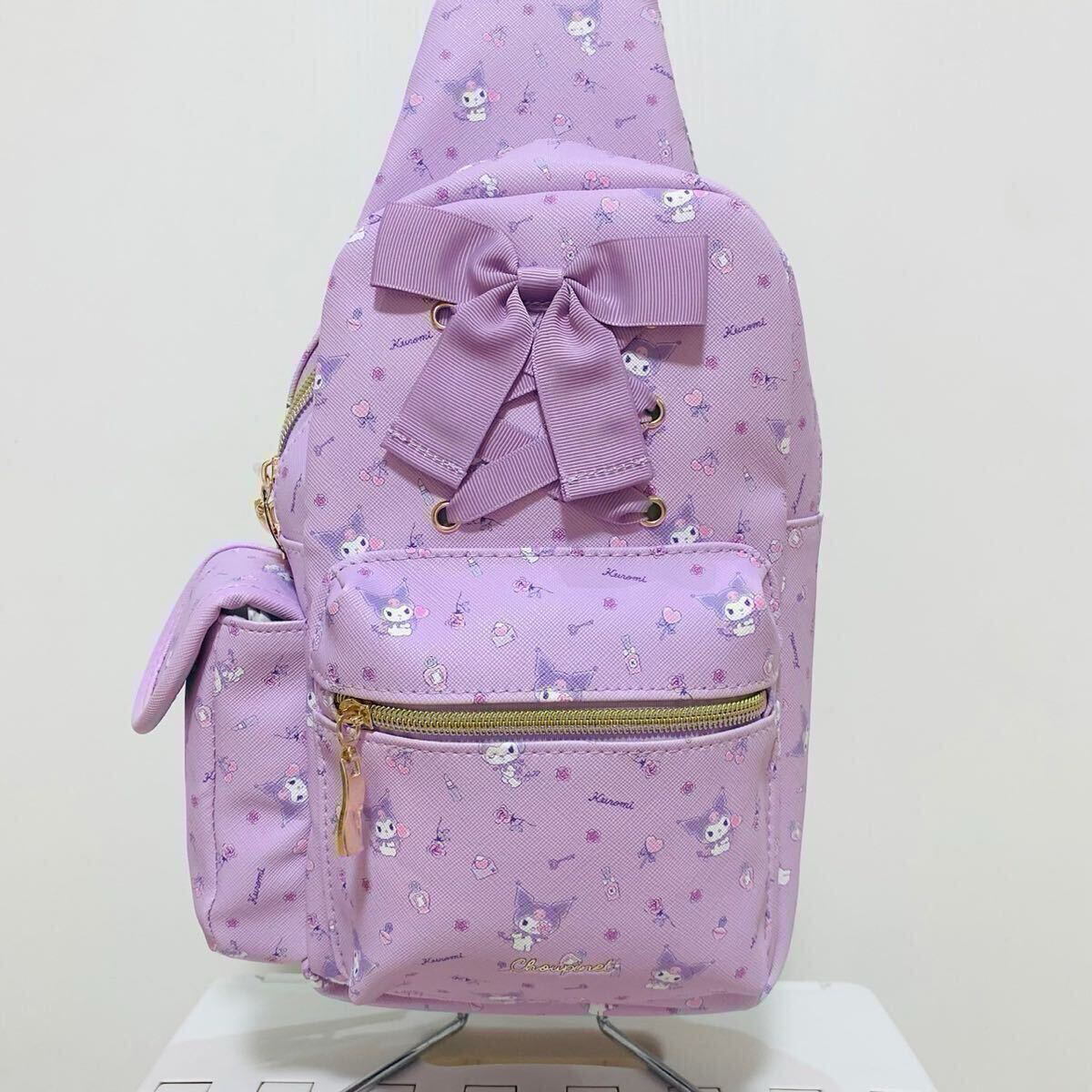 新品 クロミ ボディバッグ バッグ ショルダーバッグ パープル拍卖