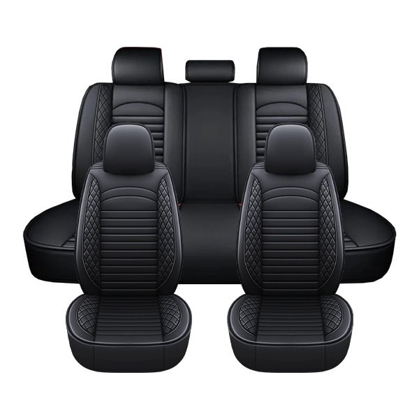 ホンダ インスパイア CC3 汎用 レザー シートカバー ブラック 運転席 助手席 2列目 前後席 被せるだけ拍卖