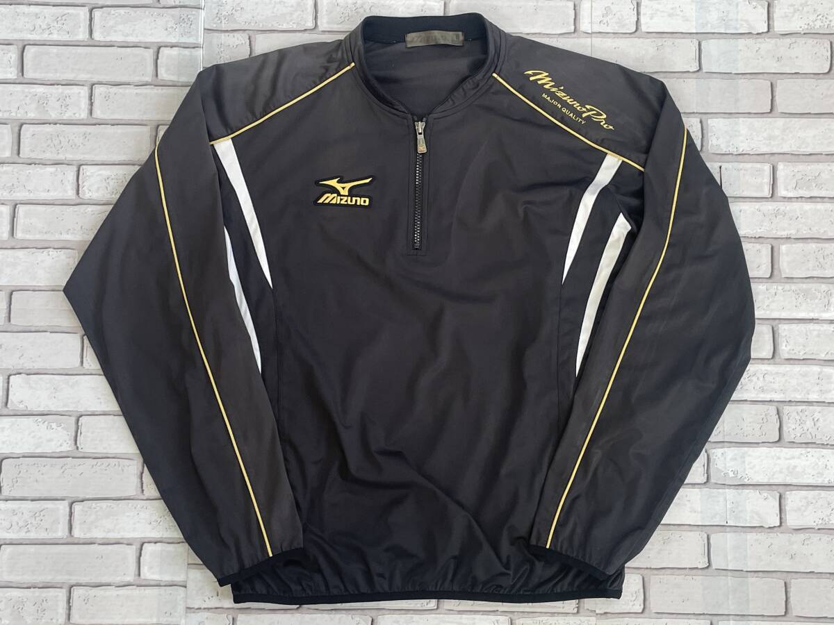 USED ミズノ Mizuno ミズノプロ ハーフジップ トレーニングジャケット サイズL 52WW-210 MizunoPro拍卖