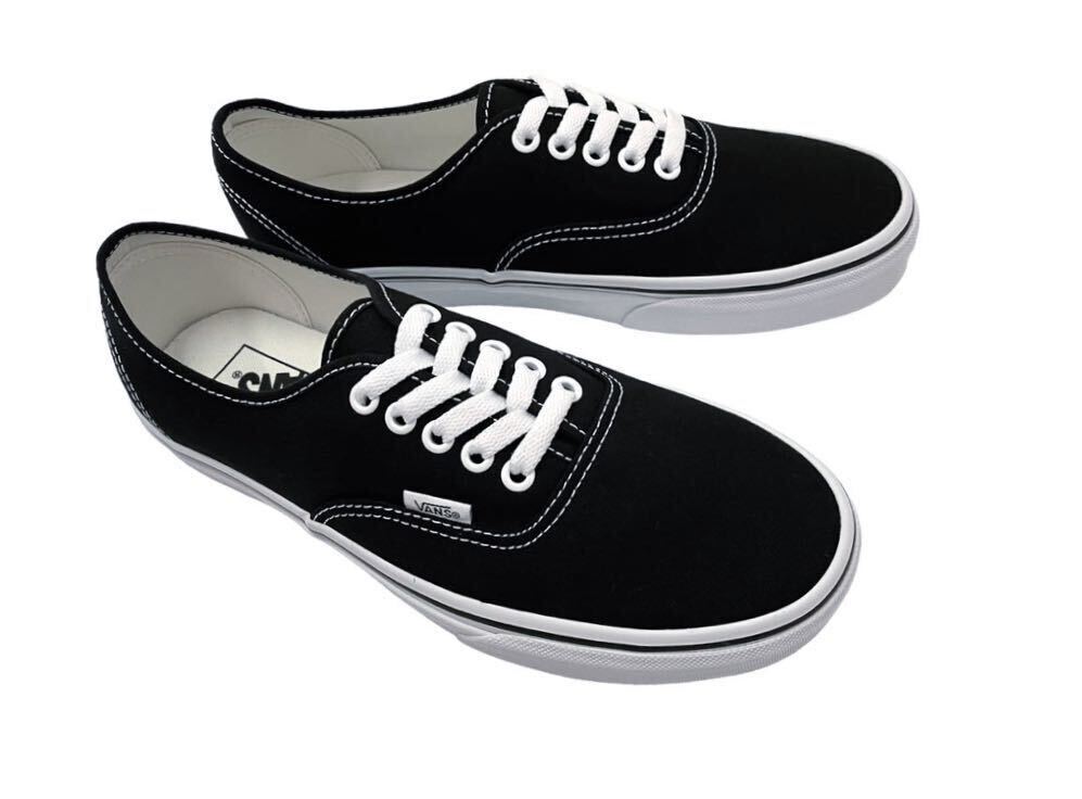 デッド!! USA企画 VANS Authentic BLACK バンズ アメリカ企画 オーセンティック ブラック 黒 × 白 us 8 / 26 ㎝拍卖