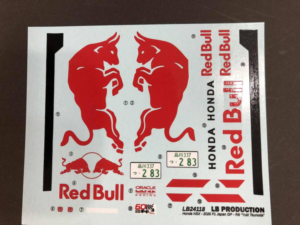 LB Production LB24118 デカール ホンダNSX 2025年日本GP チームRB Yuki Tsunoda 拍卖