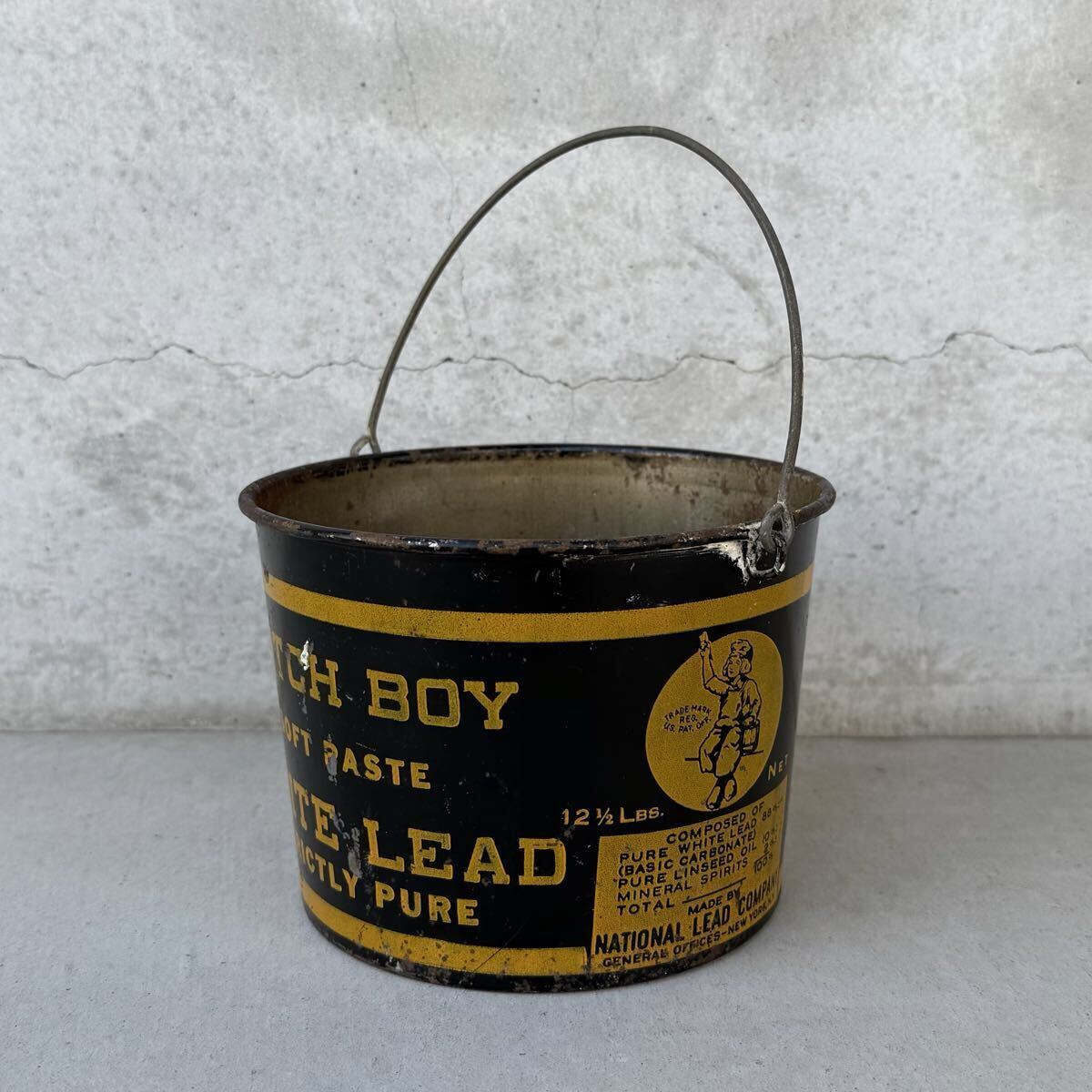 ヴィンテージ アンティーク DUTCH BOY ダッチボーイ 缶 ペイント缶 バケツ / コレクタブル アドバタイジング キャクター 企業物 アメリカ拍卖