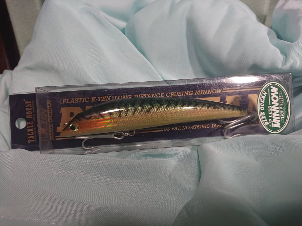 タックルハウス K-TEN ブルーオーシャン リップレスミノー BKLM140-EX3 サバ (限定 EXカラー) 拍卖