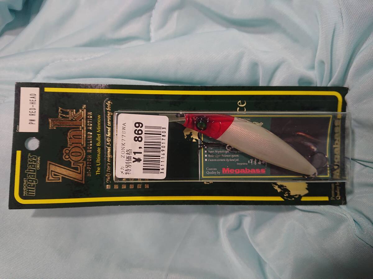 メガバス MEGABASS ゾンク 77 Zonk PM RED-HEAD レッドヘッド(廃番カラー)拍卖