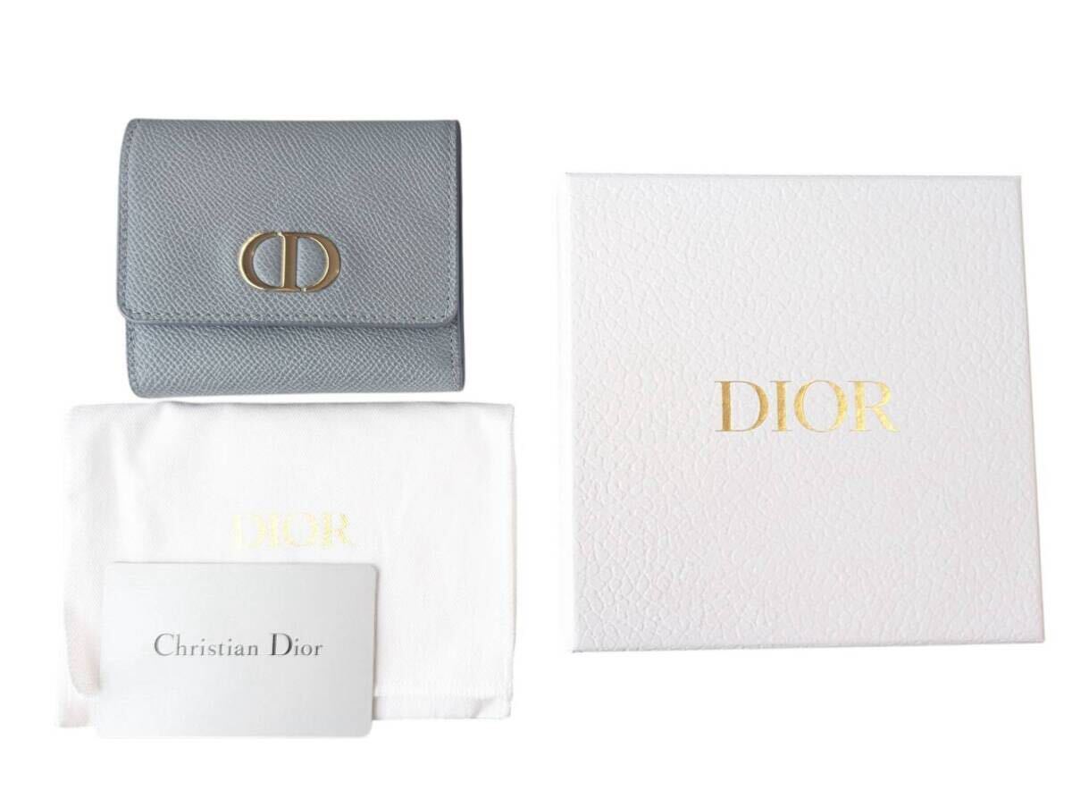 美品 Christian Dior ディオール 三つ折り財布 30モンテーニュ ロータスウォレット拍卖