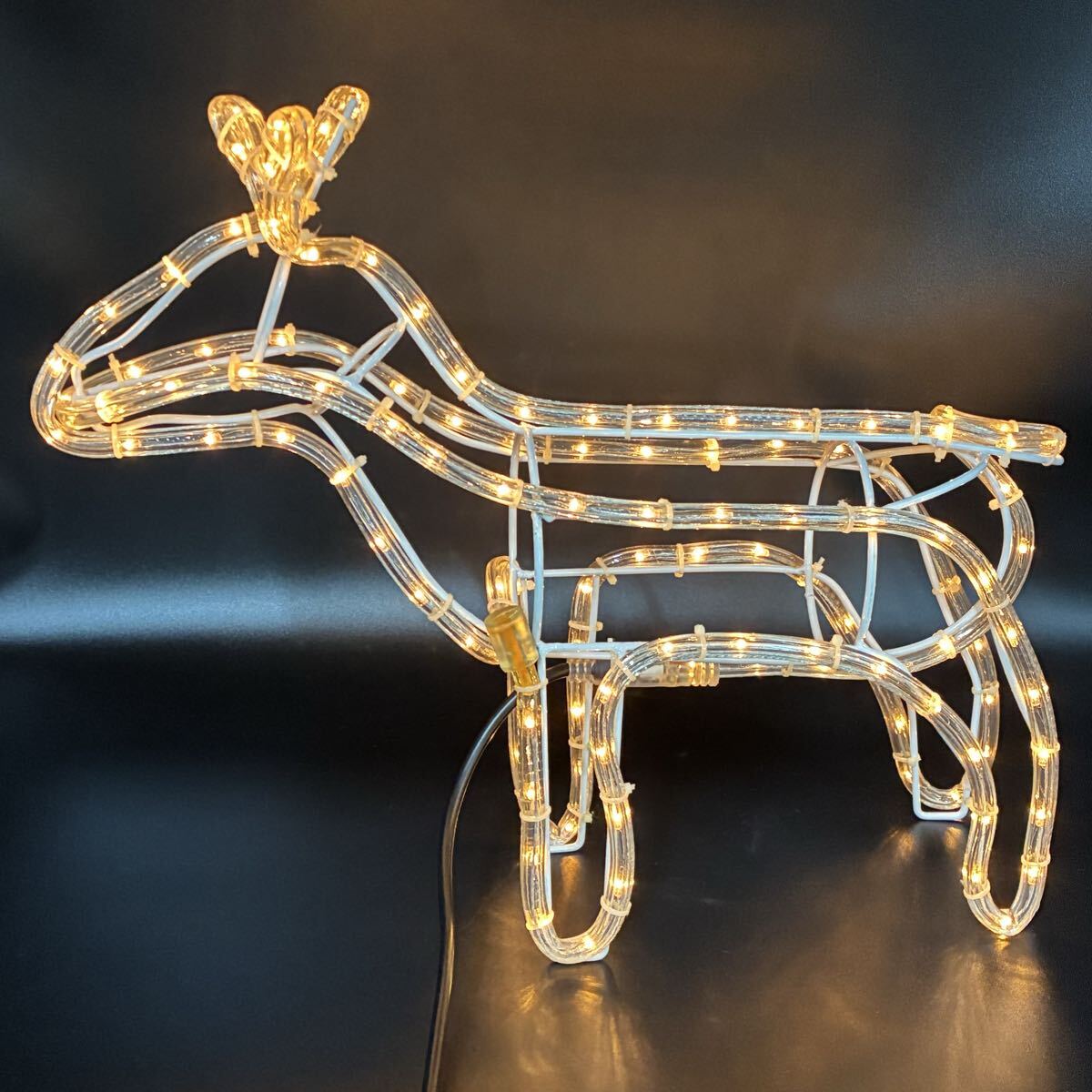 クリスマス トナカイ イルミネーション 高さ約38cm 幅46cm拍卖