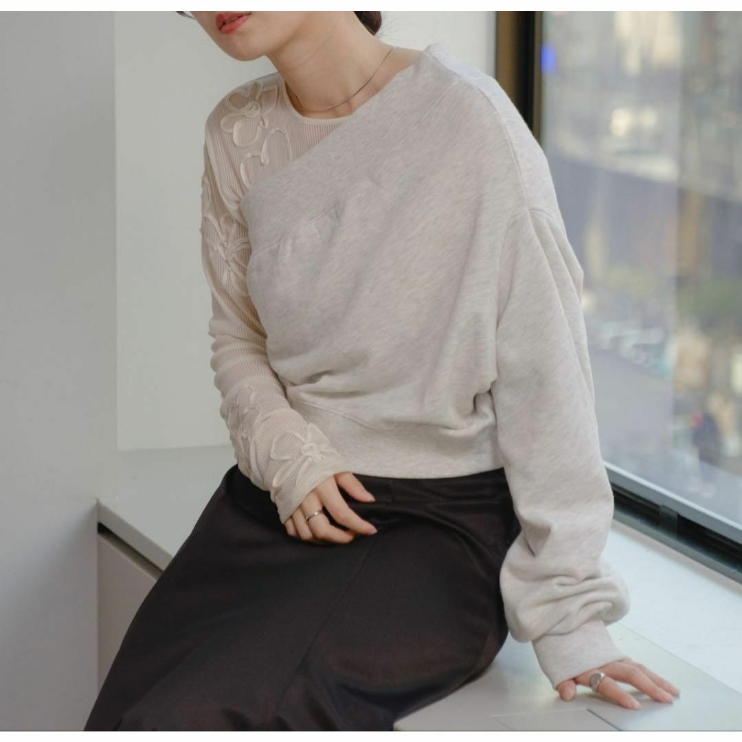 新品 Kastane 【2024SSカタログ掲載】ワンショルダースウェット拍卖