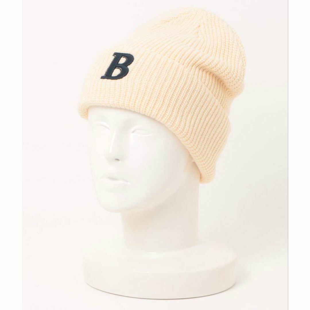 新品 SPINNS ニットキャップ/ワンポイントロゴデザインR ホワイト拍卖