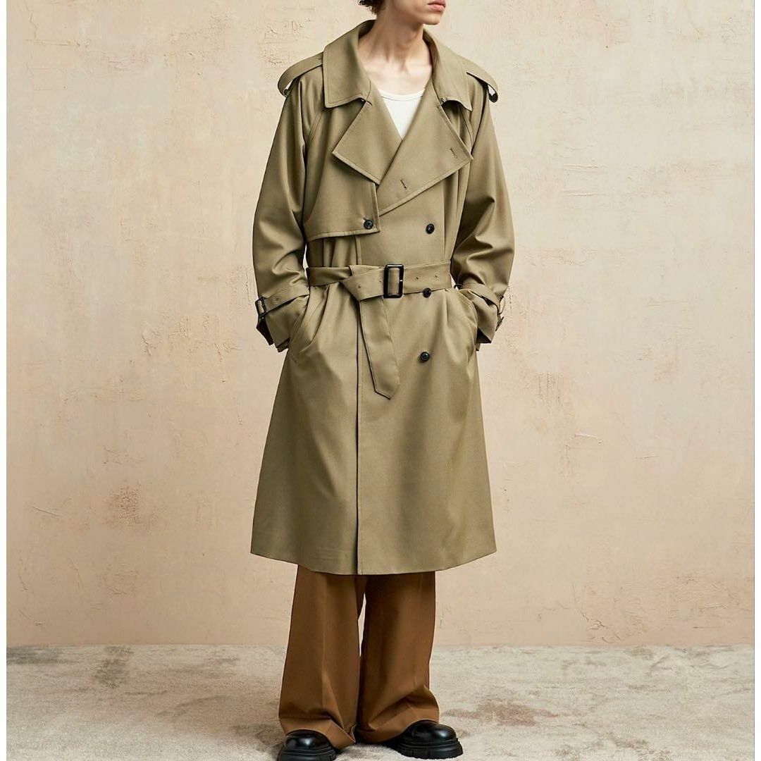 新品 EMMA CLOTHES オーバーサイズ ワイドトレンチコート拍卖