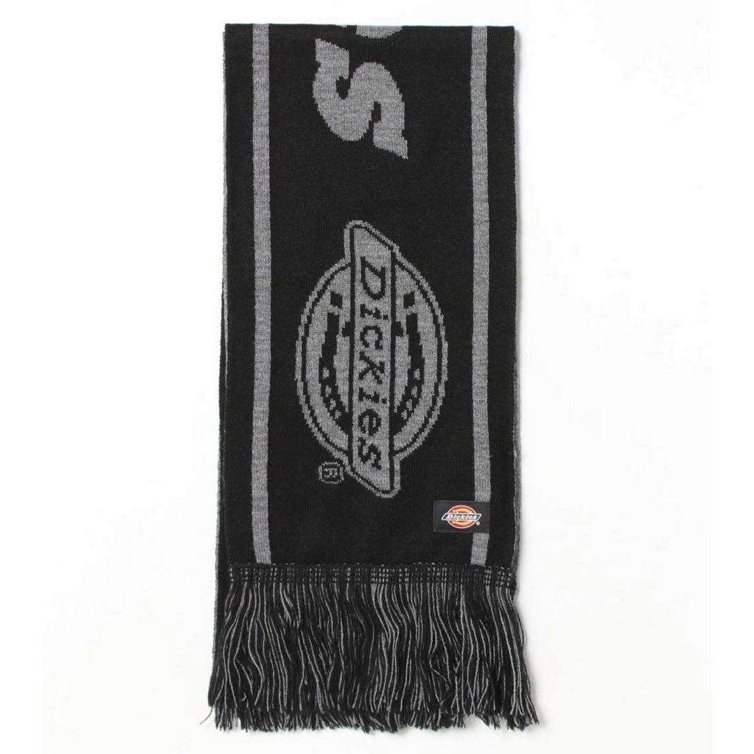 新品 Dickies ディッキーズ サッカーマフラー ロゴ ブラック拍卖