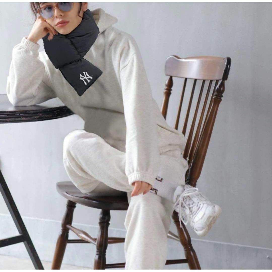 新品 MLB パディングマフラー ブラック ヤンキース メジャーリーグ拍卖