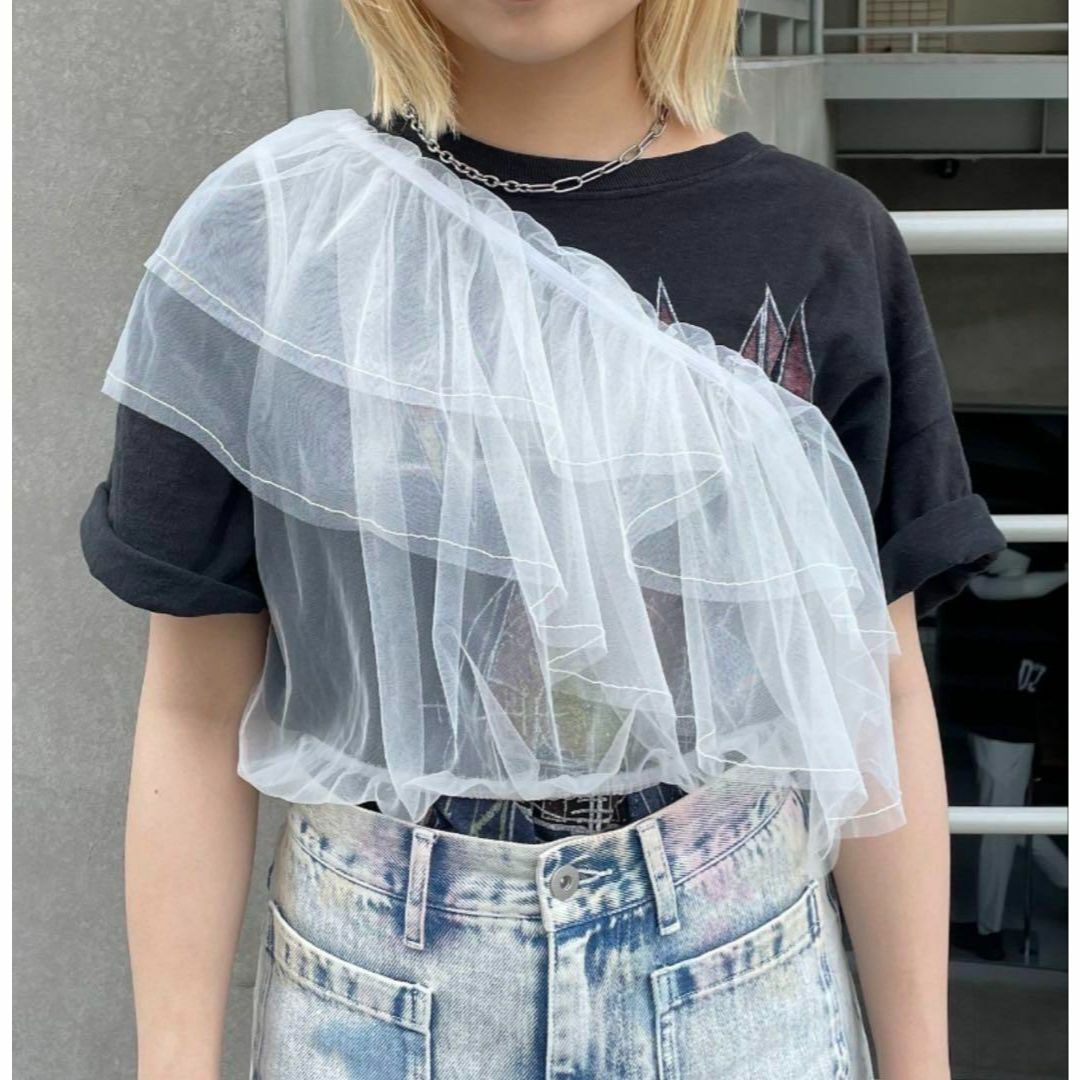 新品 CIAOPANIC ワンショルダー ビスチェ ホワイト レディース拍卖