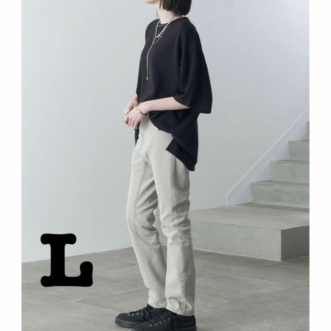 新品 Alfred Alex ハイウエストスキニーストレッチデニム グレー L拍卖