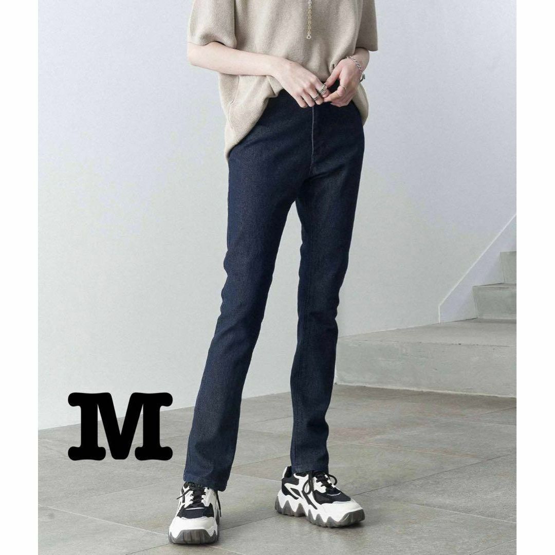 新品 Alfred Alex スキニーストレッチデニム インディゴブルー M拍卖