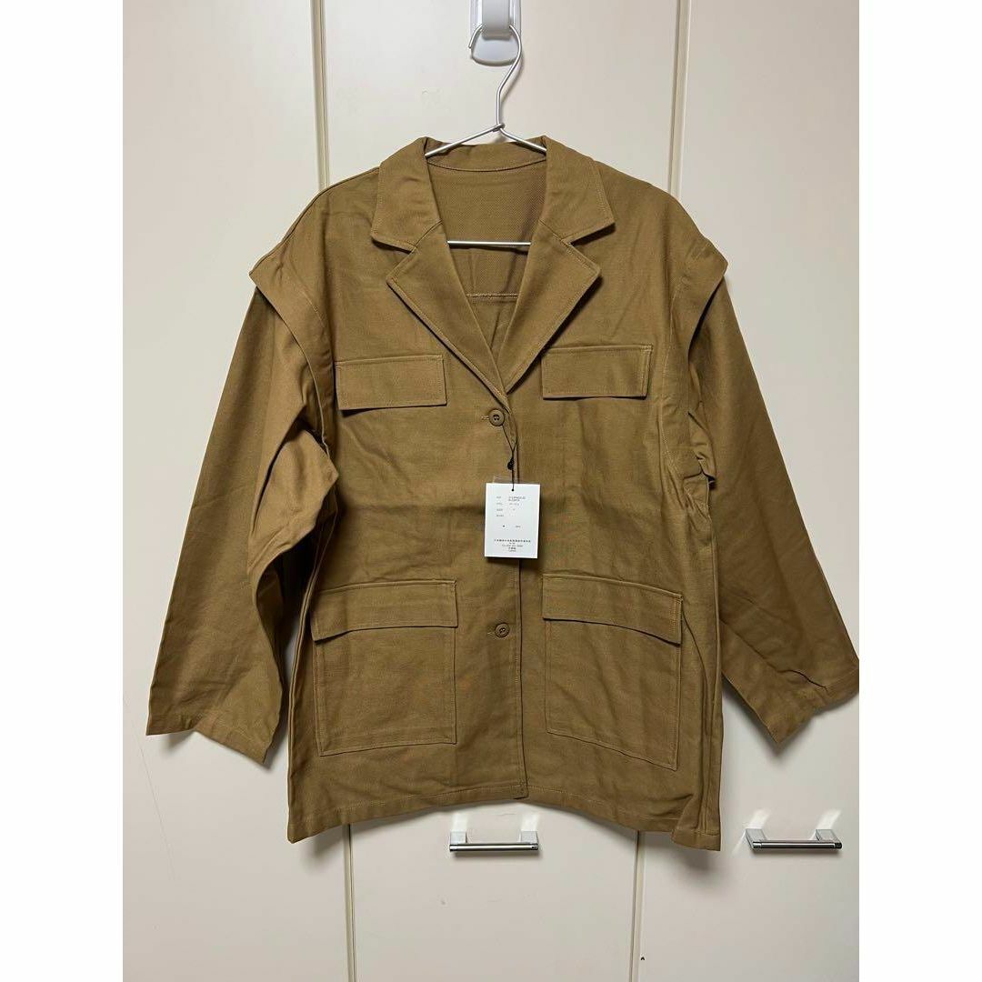 新品 BONLECILL 2Wayミリタリーオーバージャケット/ ベージュ拍卖