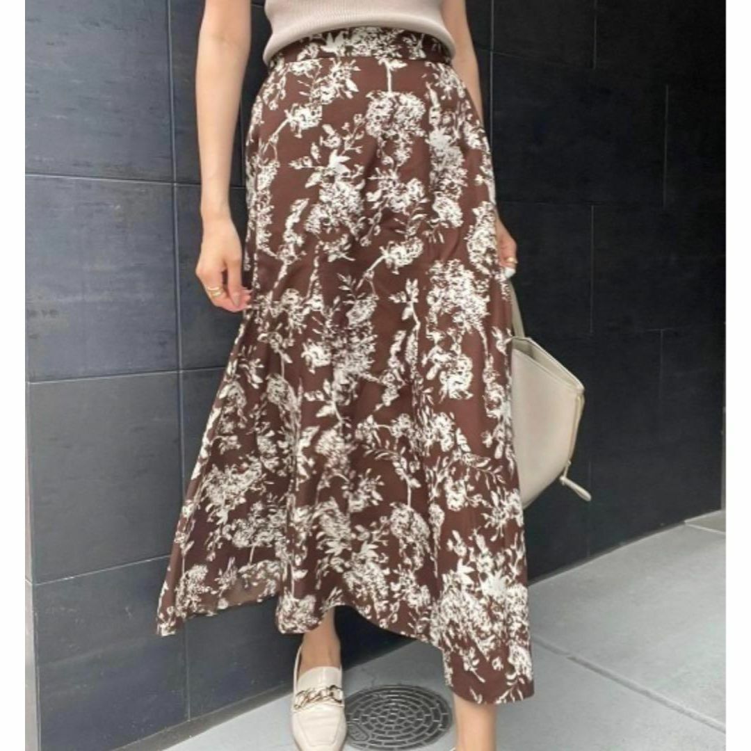 新品 ロングスカート AZUL ENCANTO ボタニカル柄スカート レディース拍卖