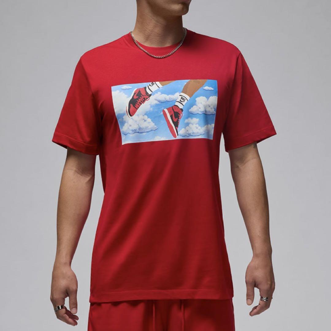 新品 NIKE ジョーダンエッセンシャル Tシャツ メンズ 2XL レッド拍卖