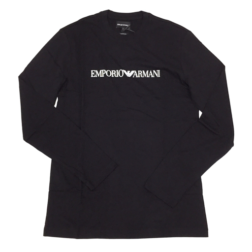 新品同様 EMPORIO ARMANI サイズ L EAA-8N1TN81JPZZ-0021-L 長袖 カットソー コットン 100% メンズ タグ付き拍卖