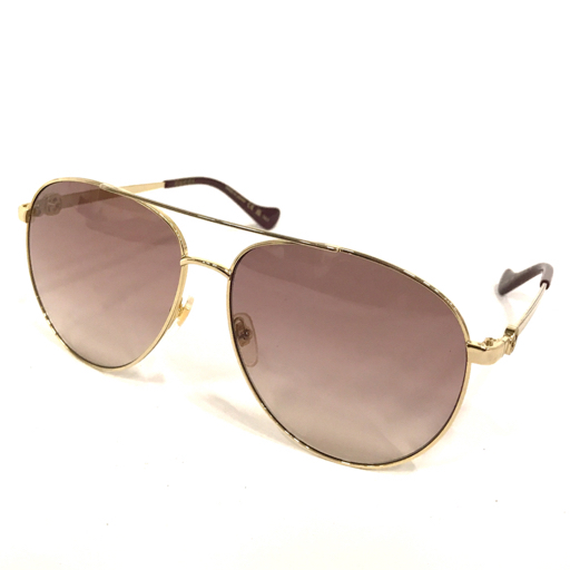 新品同様 グッチ サングラス レディース GU8-GG1088S-002-INT-SUN-LDY 61□14-140 XL グラデあり 度なし GUCCI拍卖