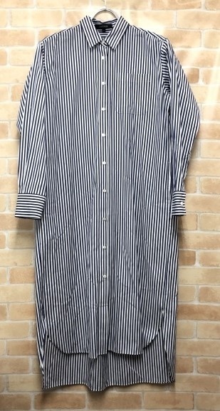 UNTITLED アンタイトル シャツワンピース BB153-54200JJ ブルー×ホワイト 1 111435823#4拍卖