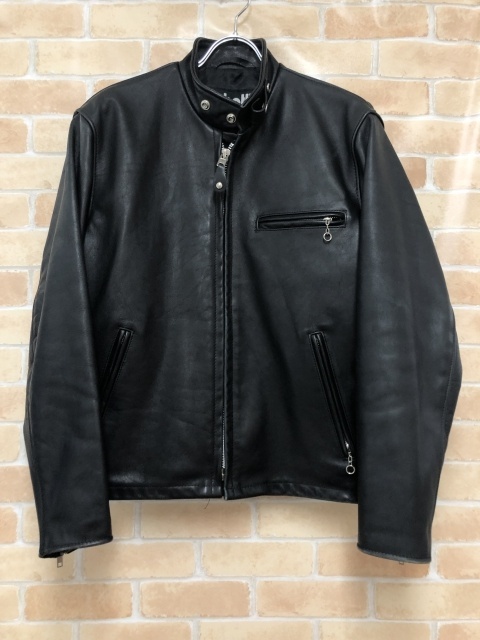 Schott ショット シングルライダース 643 USA製 ブラック 40 111434953#2拍卖