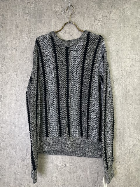 STUSSY ステューシー Baja Loose Gauge Sweater バジャ ルーズ ゲージ セーター ニット プルオーバー グレー M 33927386#5拍卖